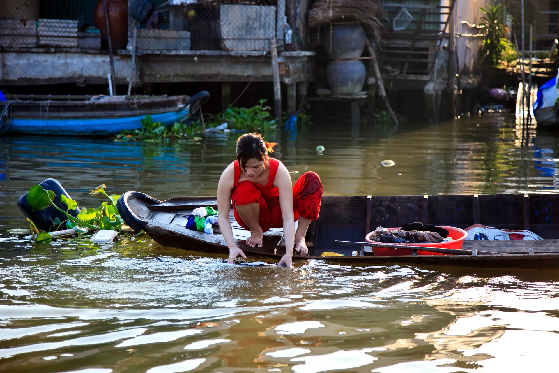 Näin voi myös pestä vaatteita
