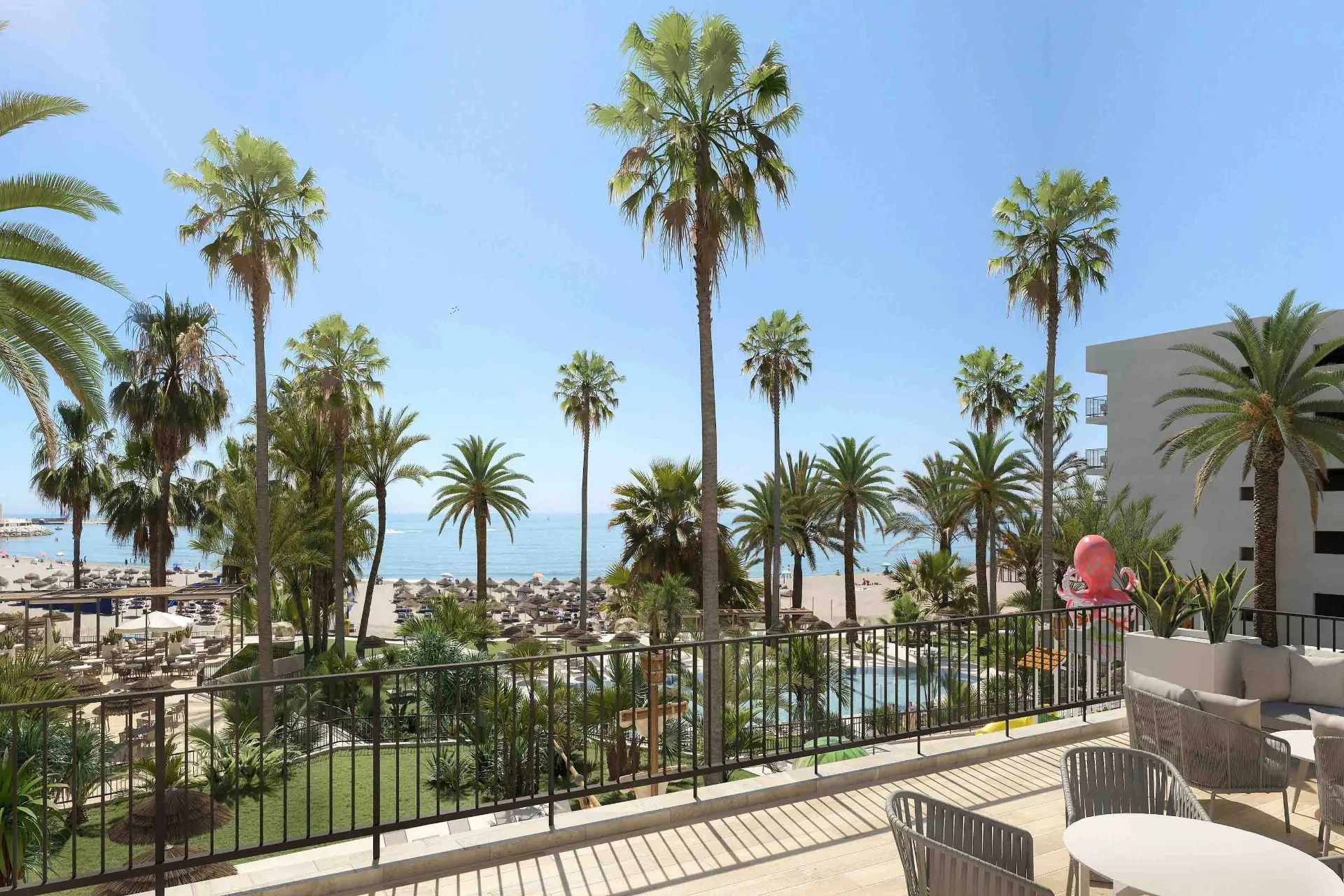 Näkymä parvekkeelta Hotel Best Tritonissa Näkymä parvekkeelta Hotel Best Tritonissa