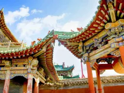 Koristellut katot Talvipalatsista Ulan Batorissa Koristellut katot Talvipalatsista Ulan Batorissa