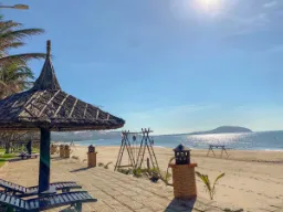 Ranta-alue Hotel Pandanus Resortin yhteydessä