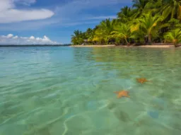 Meritähtiä lepää merenpohjassa Bocas del Torossa