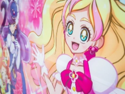 Värikäs animehahmo japanilaisesta &quot;magical girl&quot; -sarjasta