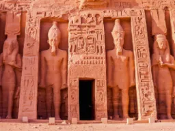 Pieni Abu Simbelin temppeli, rakennettu noin 1250 eaa. Ramses II:n toimesta