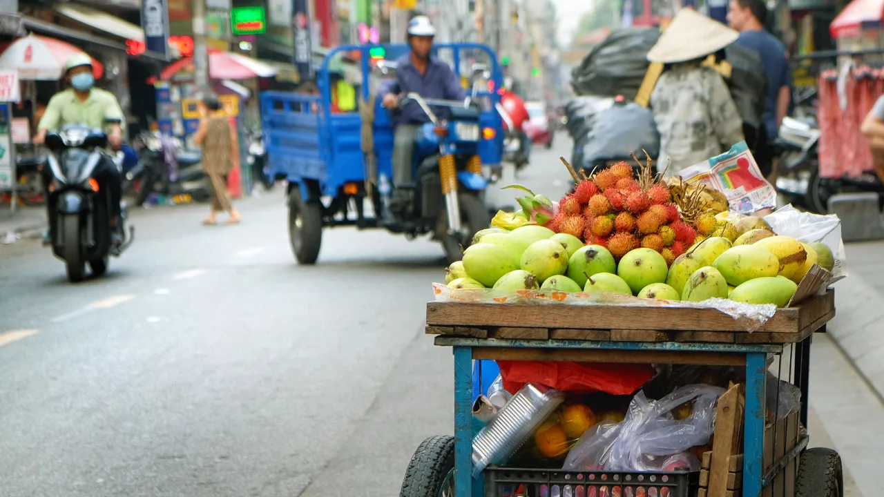 Vilkas katu Ho Chi Minh Cityssä Vilkas katu Ho Chi Minh Cityssä