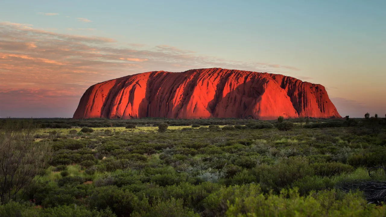 Majesteettinen Ayers Rock Majesteettinen Ayers Rock