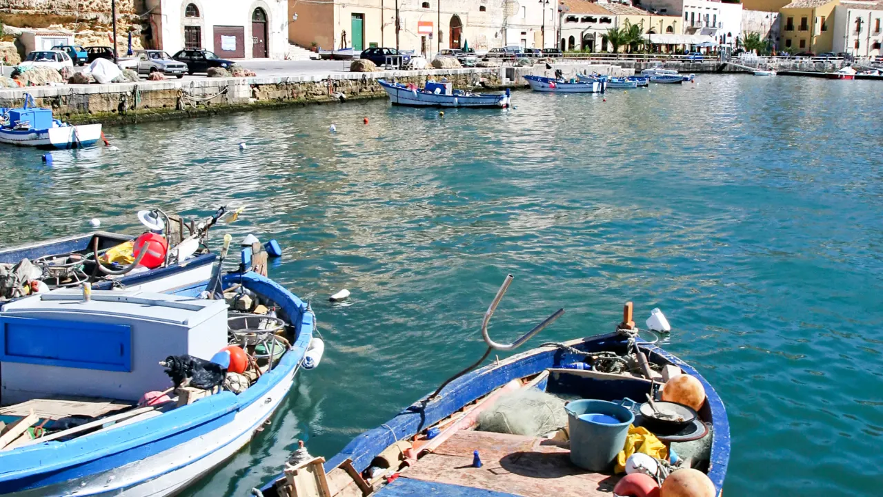 Kalastajaveneitä Castellammare di Stabian satamassa Kalastajaveneitä Castellammare di Stabian satamassa
