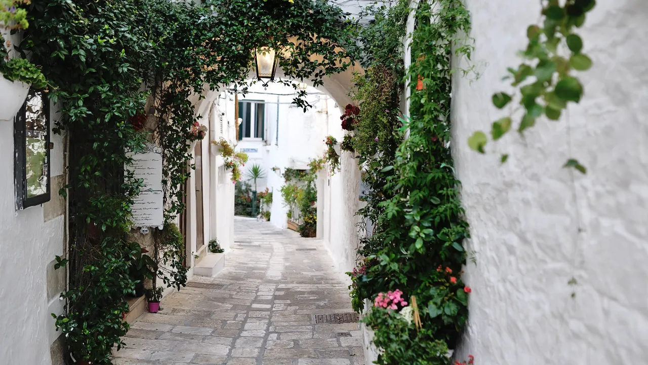 Valkoisessa kaupungissa Ostuni Valkoisessa kaupungissa Ostuni