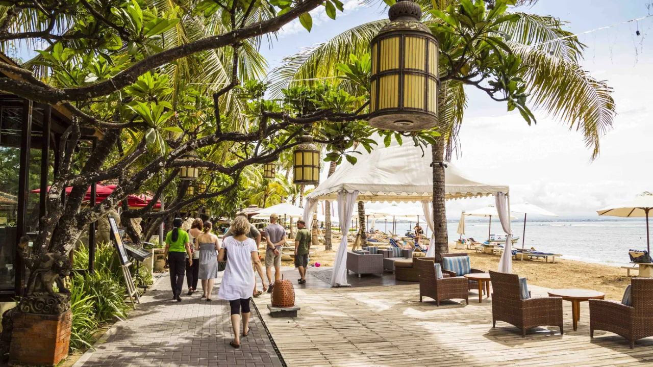 Sanur Beachin rantapromenadi Balilla Sanur Beachin rantapromenadi Balilla